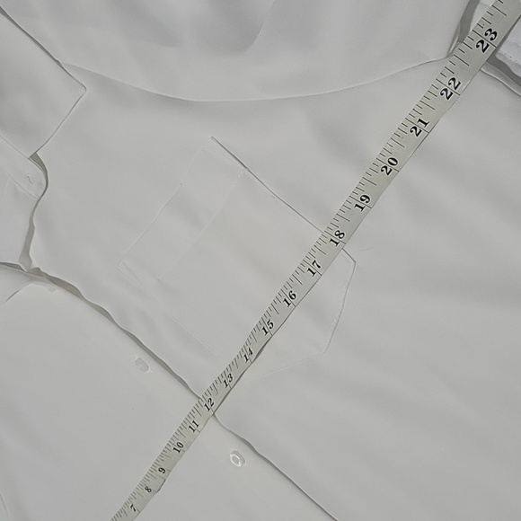 Calvin Klein White Large Shirt for Women with buttons and long sleeves - Picture 5 of 8